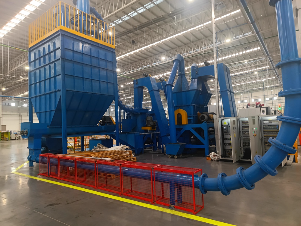 Application du recyclage et de la régénération des râpeaux d'aluminium usinés